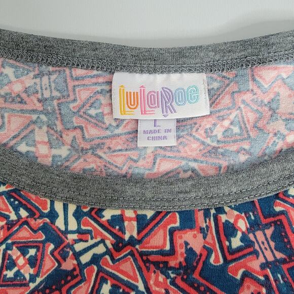 Lu LaRoe Raglan Sleeve T Shirt Dress large Sheath Short Sleeve SZ Large EUC - Picture 4 of 5